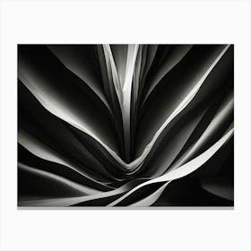 Abstract Black And White Painting Canvas Print