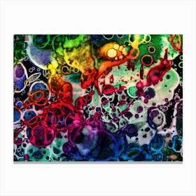 Color Watercolor Pattern Canvas Print