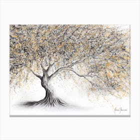 Golden Onyx Tree Canvas Print