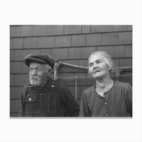 Closeup Of Mr, And Mrs, Andrew Ostermeyer, Homesteaders, Miller Township, Woodbury County, Iowa Canvas Print