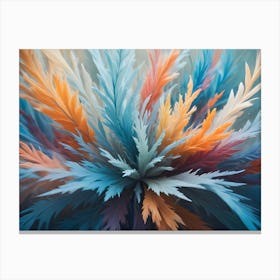 Abstract Flower Painting 2 Canvas Print