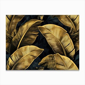 Gold Leaves 2 Canvas Print