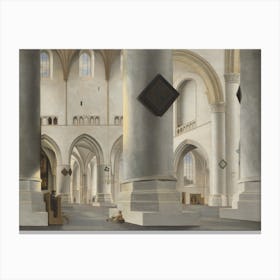 The Interior Of The Grote Kerk At Haarlem, Pieter Saenredam Canvas Print