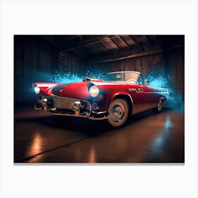 56 Red T Bird Canvas Print