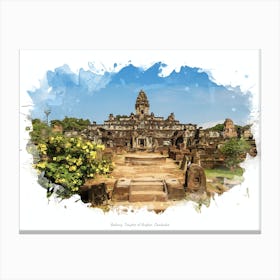 Bakong, Temples Of Angkor, Cambodia Canvas Print