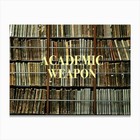 academic weapon Canvas Print