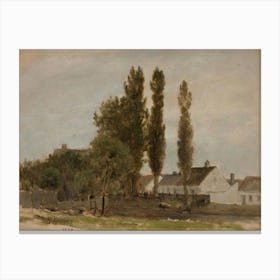 Claude Monet - A Village Canvas Print