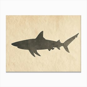 Carpet Shark Silhouette 4 Canvas Print
