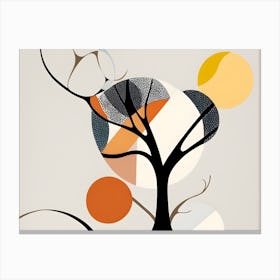Abstract Tree 'Sunrise' Canvas Print