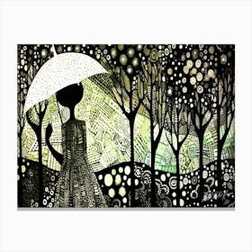Walking In The Woods - In The Rain Forest Canvas Print