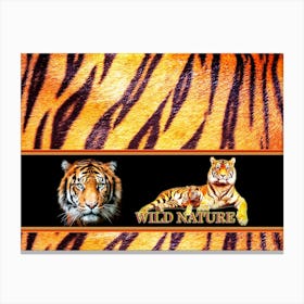 WILD NATURE - TIGER design collection Canvas Print