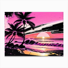Pink Sunset 2 Canvas Print
