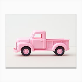 Toy Car Pink Truck Canvas Print