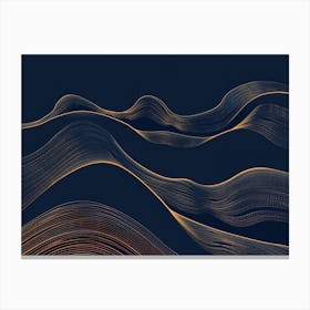 Abstract Wave Pattern 10 Canvas Print
