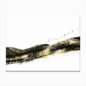 Abstract Mountain Painting 17 Canvas Print