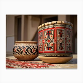 Traditional Uzbek Pots Canvas Print