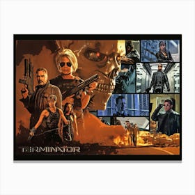 Terminator The Movie Poster Canvas Print