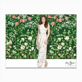 An Enchanting Illustration Of A Season Blooming In Spring Where The Botanical Garden Teems With Dec (3) Canvas Print