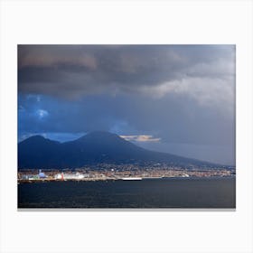 Mount Vesuvius Volcano Naples Italy Italia Italian photo photography art travel Canvas Print