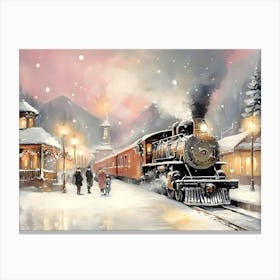 Christmas Train 13 Canvas Print