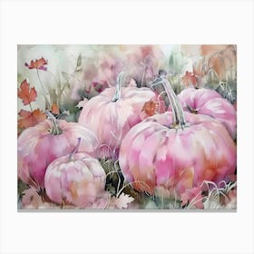 Pink Pumpkins 11 Canvas Print