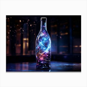 Galaxy In A Bottle Canvas Print