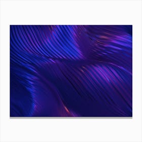 Abstract landscape: wave #2 [synthwave/vaporwave/cyberpunk] — aesthetic poster Canvas Print