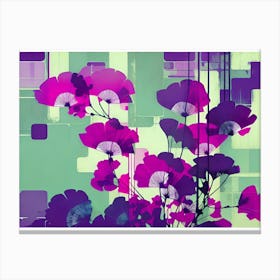 Purple Poppies Canvas Print