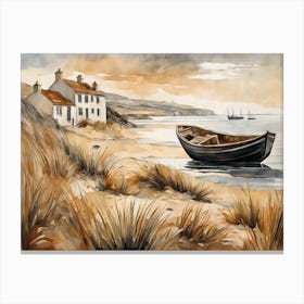 European Coastal Painting (103) Canvas Print
