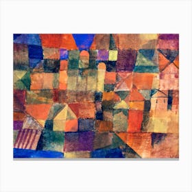City With The Three Domes, Paul Klee Canvas Print