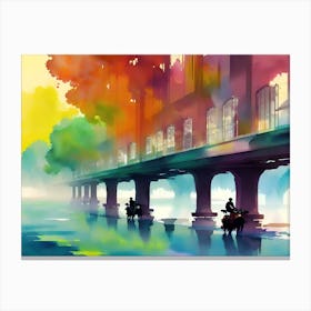 Colorful Bridge Canvas Print