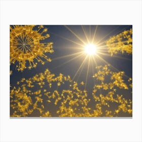 Golden Dandelion Canvas Print