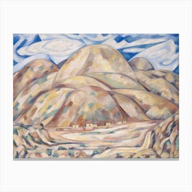 Landscape No 3, Cash Entry Mines, New Mexico, Marsden Hartley Canvas Print