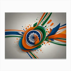 Flag Of India Canvas Print