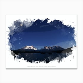 Parque Nacional Torres Del Paine, Southern Patagonia, Chile Canvas Print