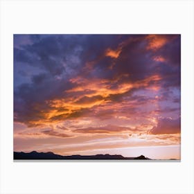 Shiprock Sunset VI on Film Canvas Print