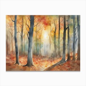 Autumn In The Woods 1 Canvas Print