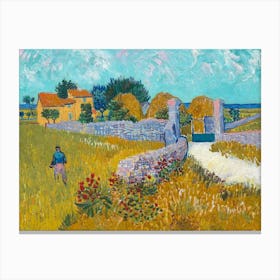 Vincent van Gogh, The Farmhouse in Provence, 1888 HD Remastered Painting Canvas Print