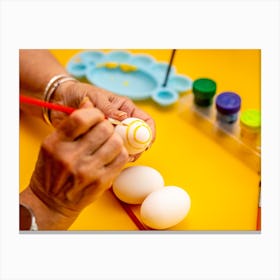 Easter Egg Painting 26 Canvas Print