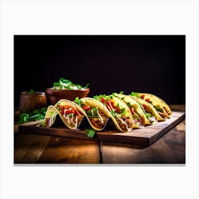 Mexican Tacos 4 Canvas Print