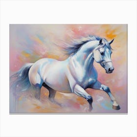 White Horse 10 Canvas Print