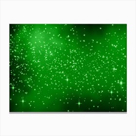 Screamin Green Shining Star Background Canvas Print