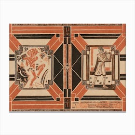 Cover Design For Program Of The Concertgebouw Amsterdam (1921), Richard Roland Holst Canvas Print