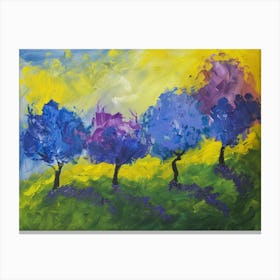 Trees In Bloom Canvas Print