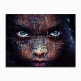 Dark Blue Eyes Canvas Print