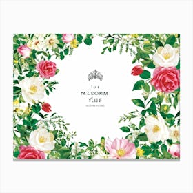 An Enchanting Illustration Of A Season Blooming In Spring Where The Botanical Garden Teems With Dec (4) Canvas Print