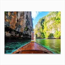 Thailand. Boat view. Maya Bay #3 Canvas Print