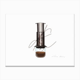 Aeropress drawing Canvas Print