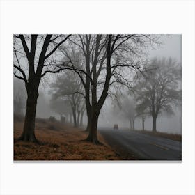 Foggy Road 1 Canvas Print