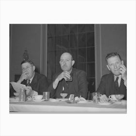 Fsa (Farm Security Administration) Officials At Junior Chamber Of Commerce Luncheon Canvas Print